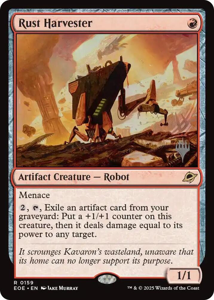 Rust Harvester 159 card from Promo Pack: Edge of Eternities