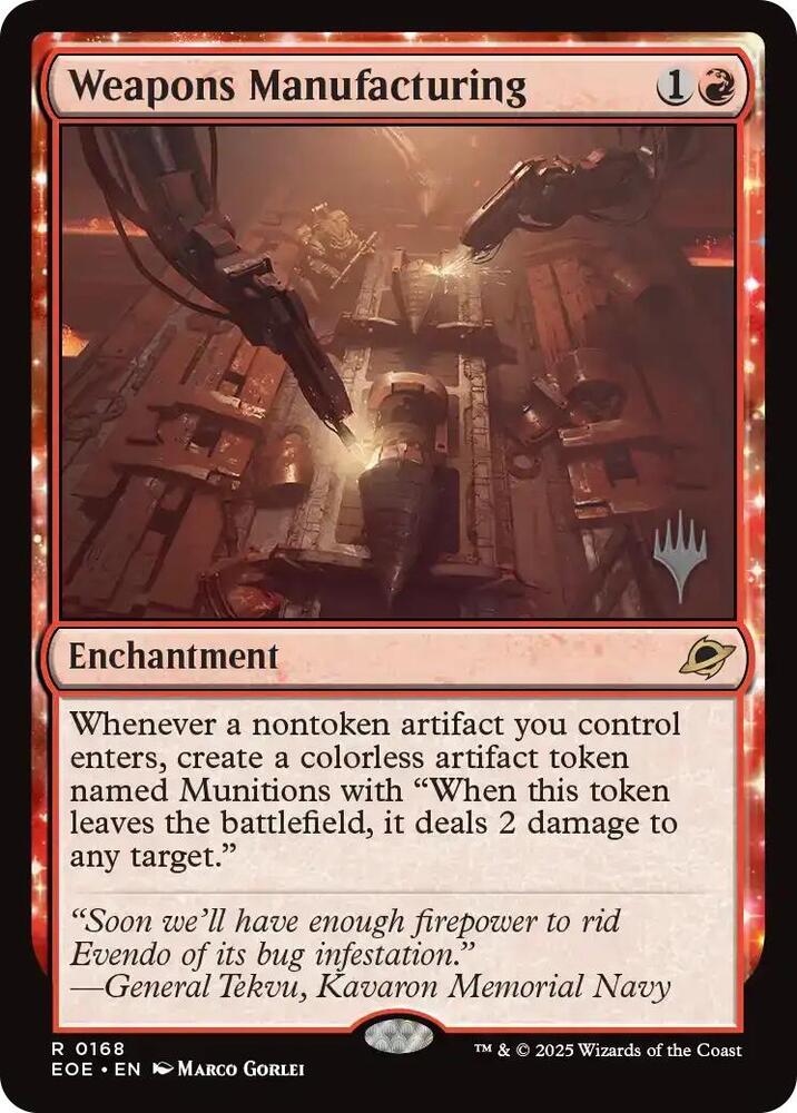 Weapons Manufacturing 168 card from Promo Pack: Edge of Eternities