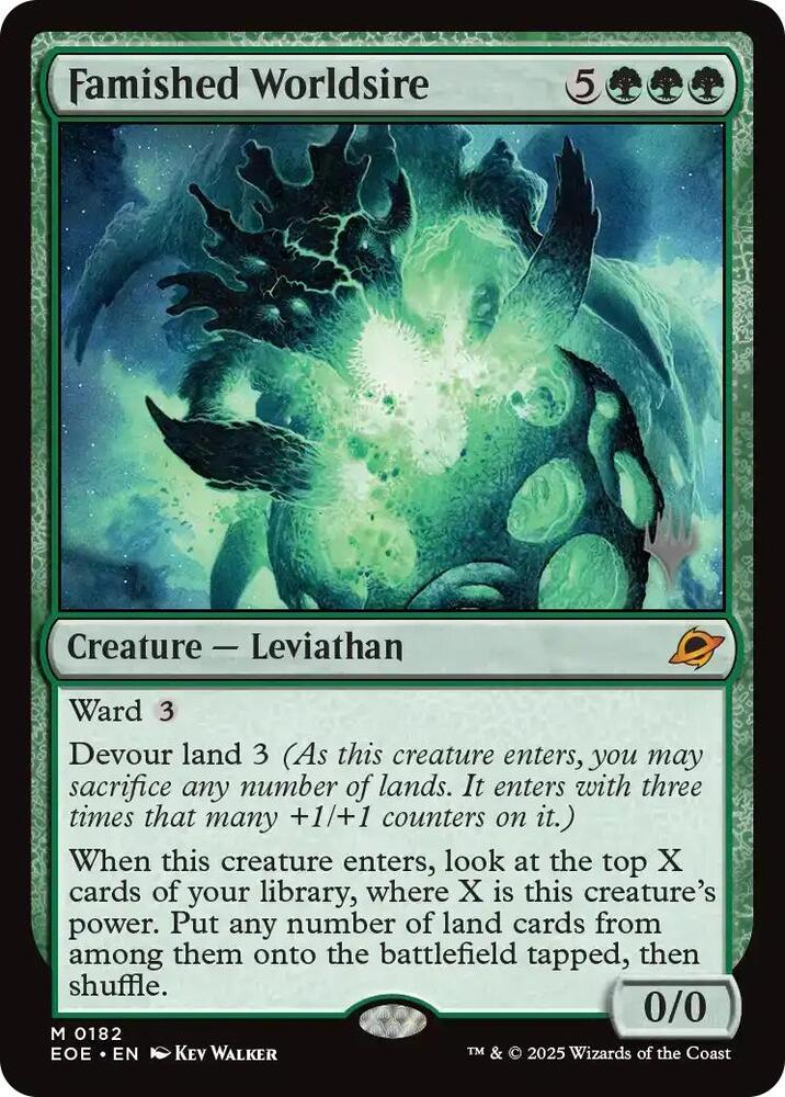 Famished Worldsire 182 card from Promo Pack: Edge of Eternities