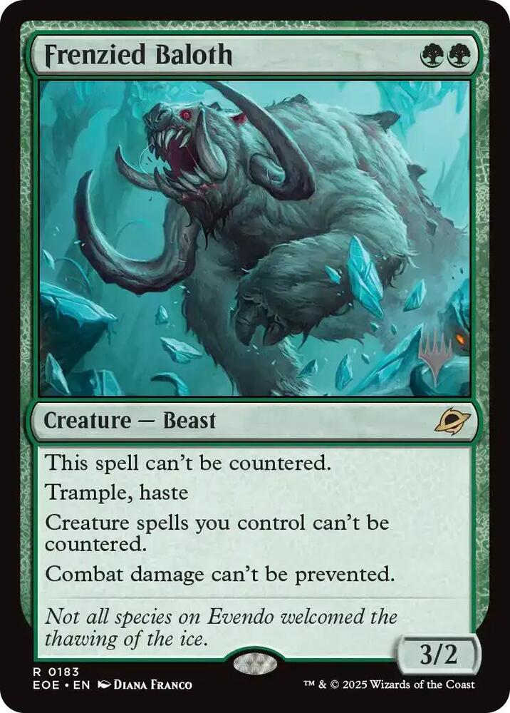 Frenzied Baloth 183 card from Promo Pack: Edge of Eternities