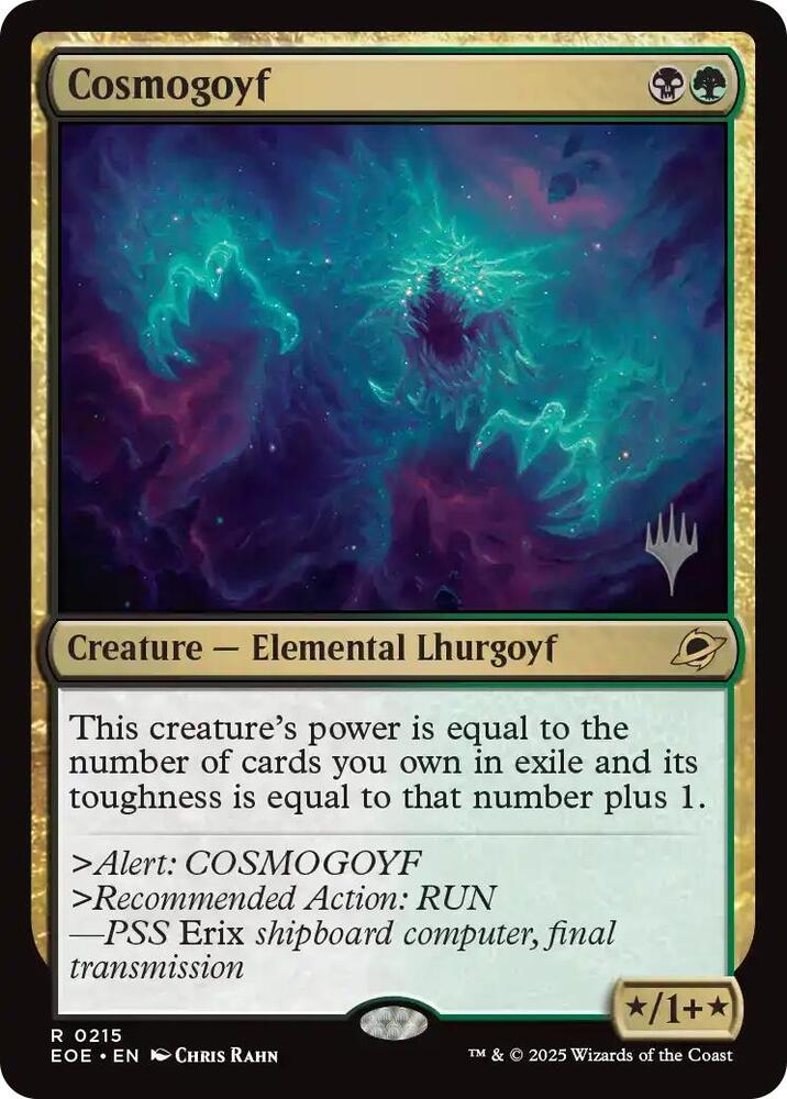 Cosmogoyf 215 card from Promo Pack: Edge of Eternities