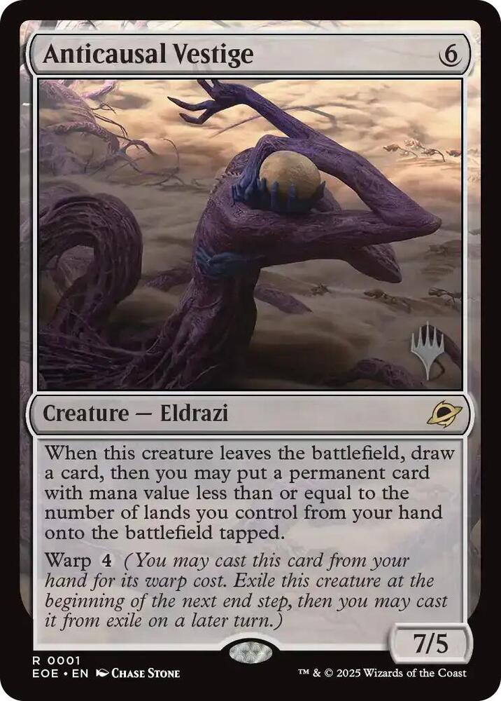 Anticausal Vestige 1 card from Promo Pack: Edge of Eternities