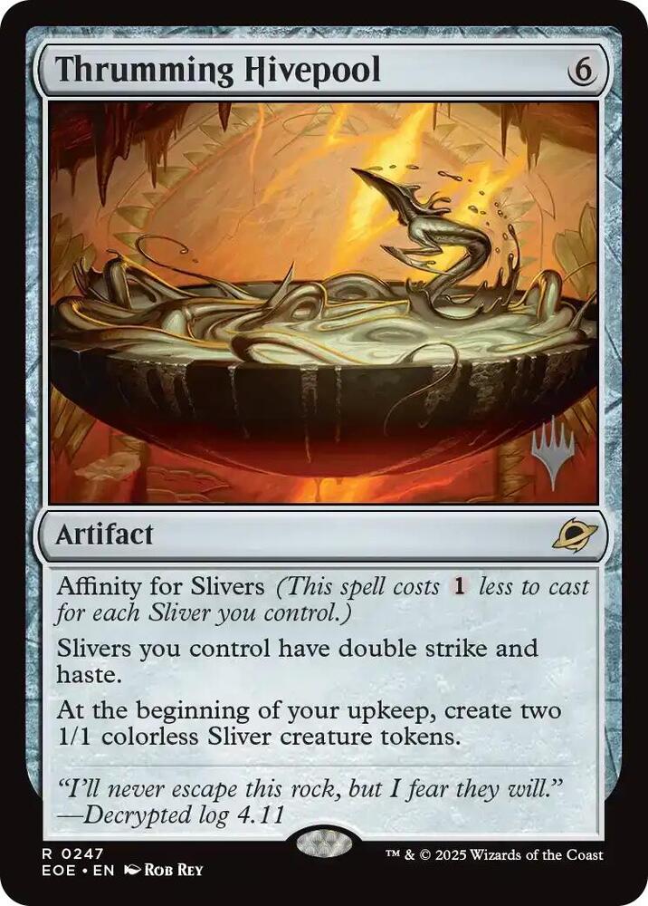 Thrumming Hivepool 247 card from Promo Pack: Edge of Eternities