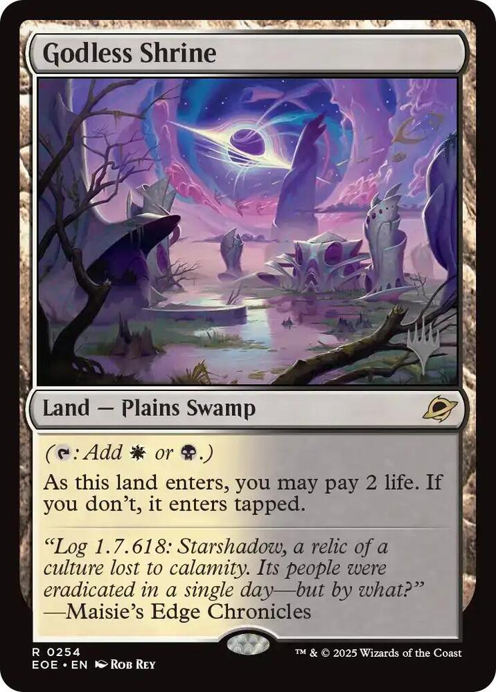 Godless Shrine 254 card from Promo Pack: Edge of Eternities