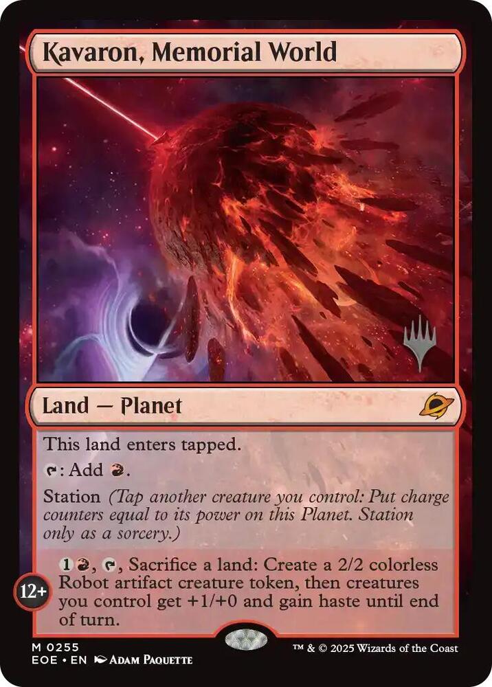 Kavaron, Memorial World 255 card from Promo Pack: Edge of Eternities