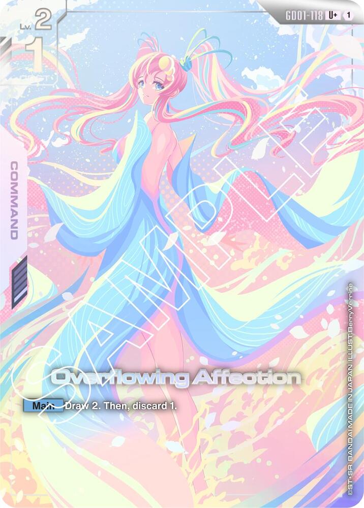 Overflowing Affection (U+) GD01-118 card from Newtype Rising