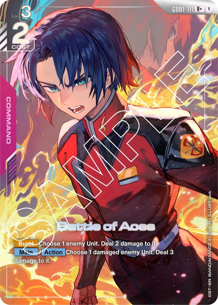 Battle of Aces (R+) GD01-111 card from Newtype Rising