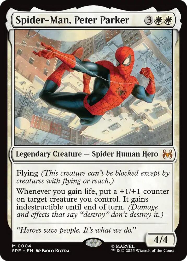 Spider-Man, Peter Parker 4 card from Marvel's Spider-Man: Eternal-Legal