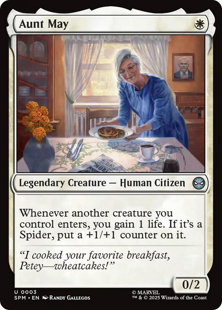 Aunt May 3 card from Marvel's Spider-Man