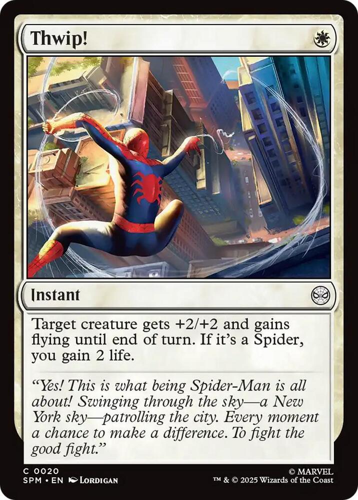 Thwip! 20 card from Marvel's Spider-Man