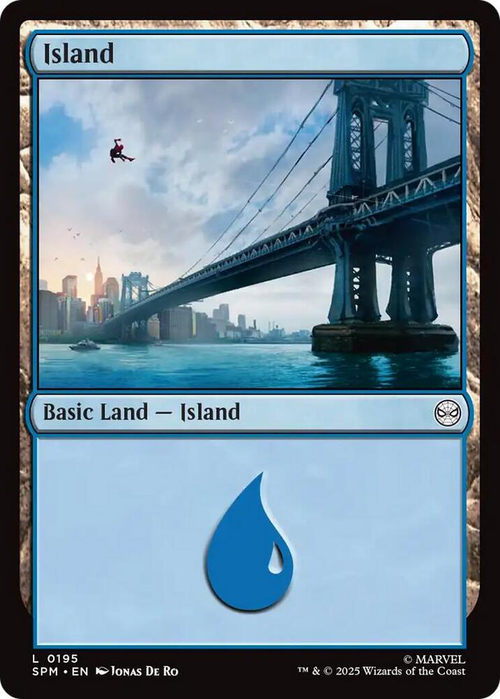 Island 195 card from Marvel's Spider-Man
