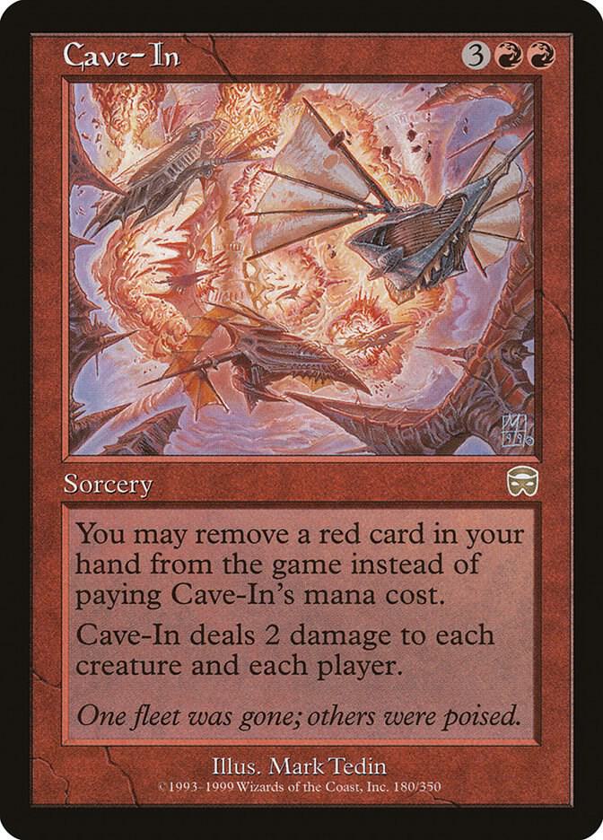 Cave-In 180 card from Mercadian Masques