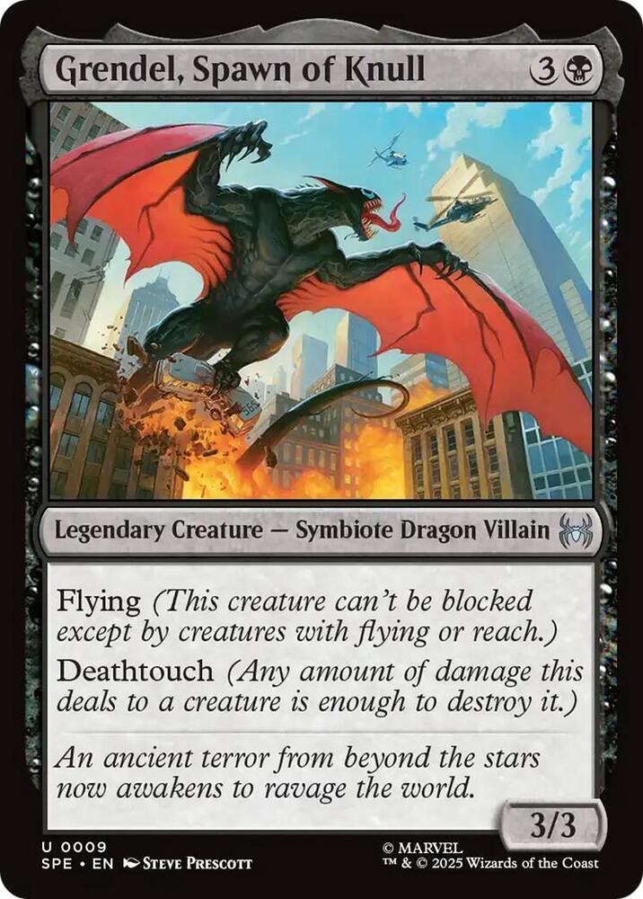 Grendel, Spawn of Knull 9 card from Marvel's Spider-Man: Eternal-Legal