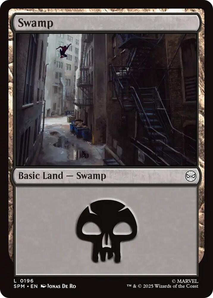 Swamp 196 card from Marvel's Spider-Man