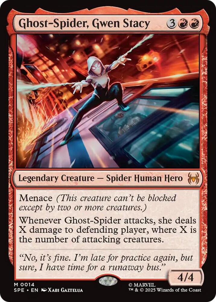 Ghost-Spider, Gwen Stacy 14 card from Marvel's Spider-Man: Eternal-Legal