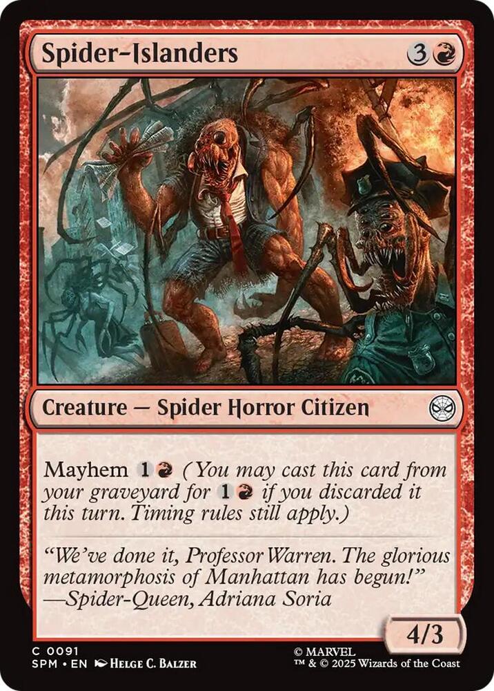 Spider-Islanders 91 card from Marvel's Spider-Man