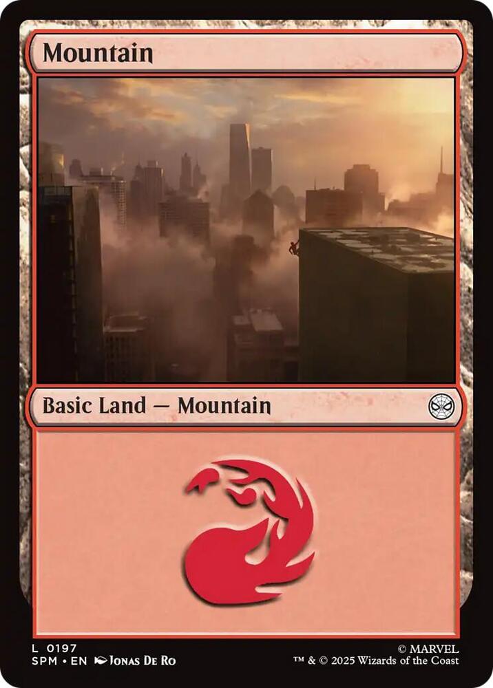 Mountain 197 card from Marvel's Spider-Man