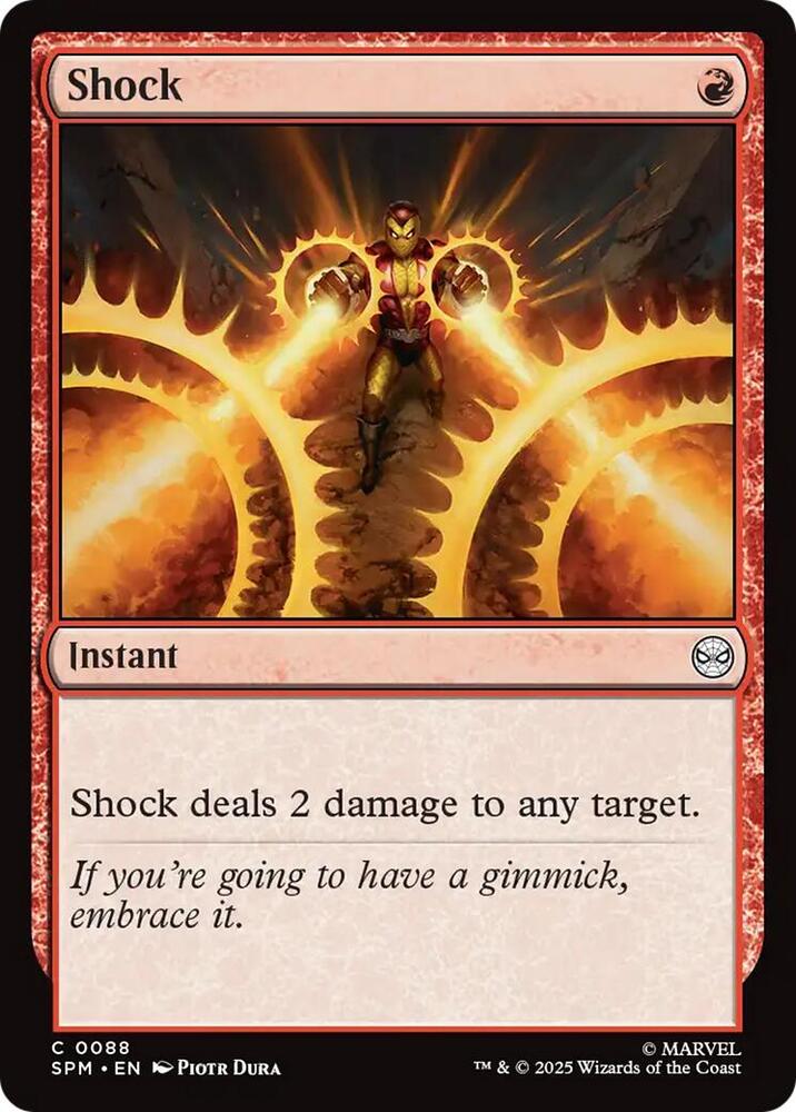 Shock 88 card from Marvel's Spider-Man