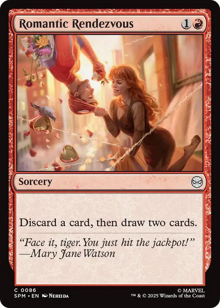 Romantic Rendezvous 86 card from Marvel's Spider-Man