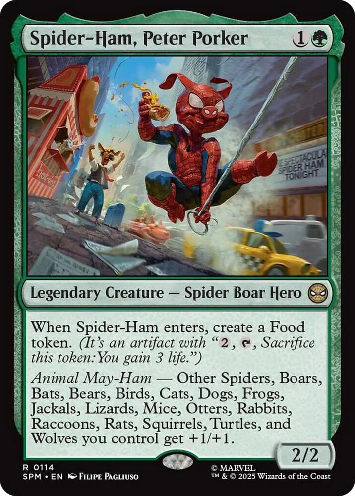 Spider-Ham, Peter Porker 114 card from Marvel's Spider-Man