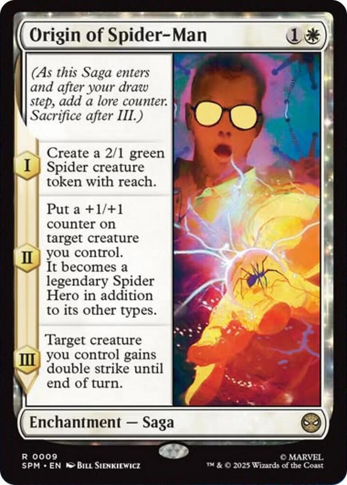 Origin of Spider-Man 9 card from Marvel's Spider-Man