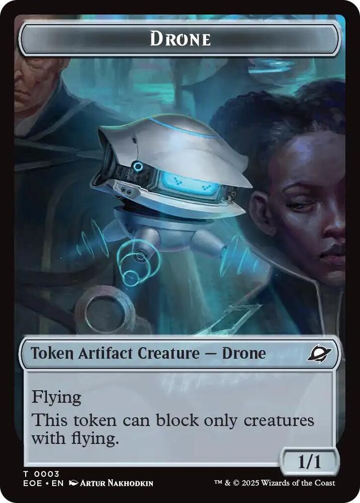 Drone // Lander Doubled-Sided Token 3 // 6 card from Edge of Eternities