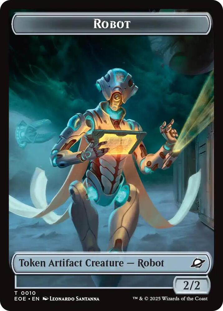 Robot // Lander Double-Sided Token 10 // 5 card from Edge of Eternities