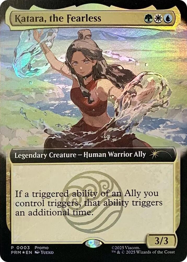 Katara, the Fearless (Extended Art) 3 card from Media Promos