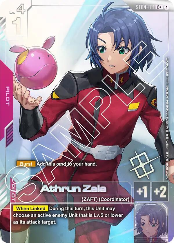 Athrun Zala (Store Tournament Winner Pack 01) ST04-011 card from Gundam Promotional Cards