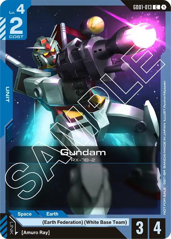 Gundam (Launch Kit 01) GD01-013 card from Gundam Promotional Cards