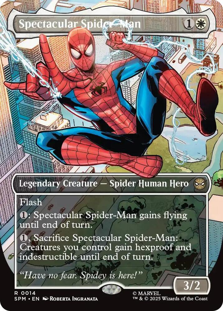 Spectacular Spider-Man (Borderless) 14 card from Marvel's Spider-Man