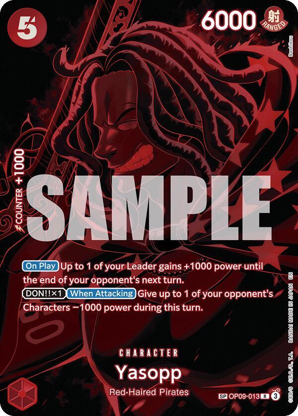 Yasopp (SP) OP09-013 card from Legacy of the Master