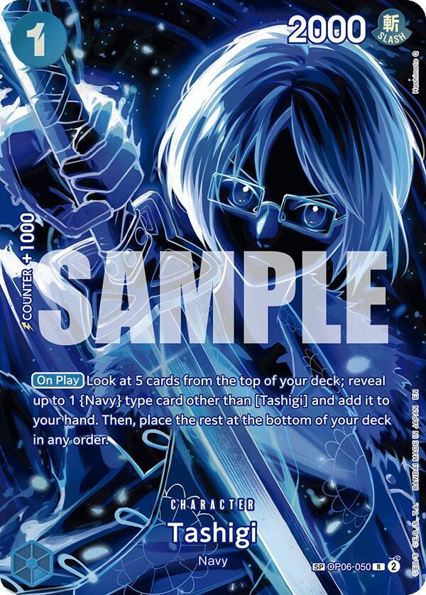 Tashigi (SP) OP06-050 card from Legacy of the Master