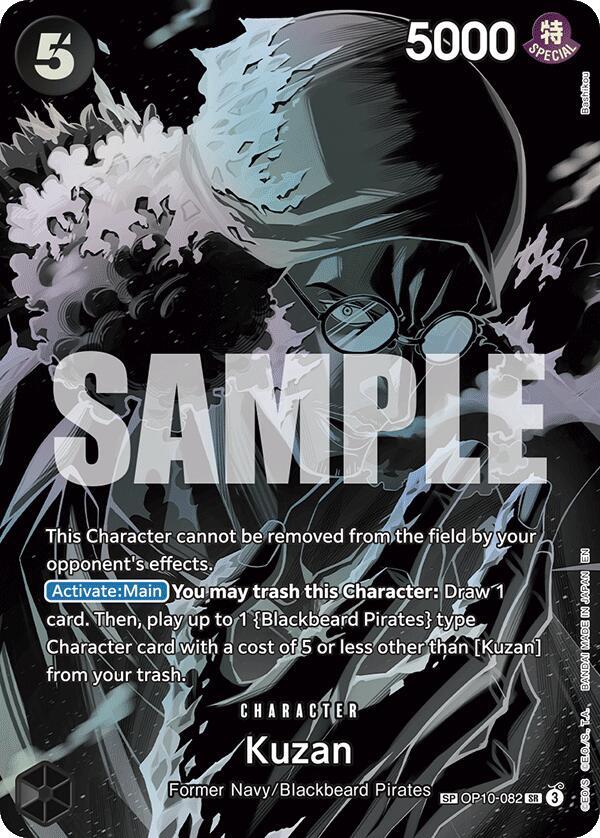 Kuzan (SP) OP10-082 card from Legacy of the Master