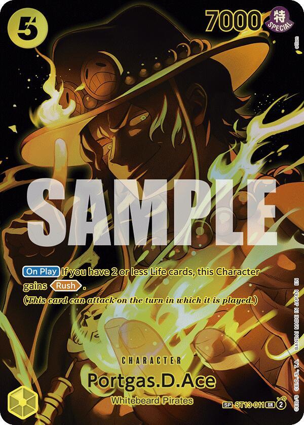 Portgas.D.Ace (SP) ST13-011 card from Legacy of the Master