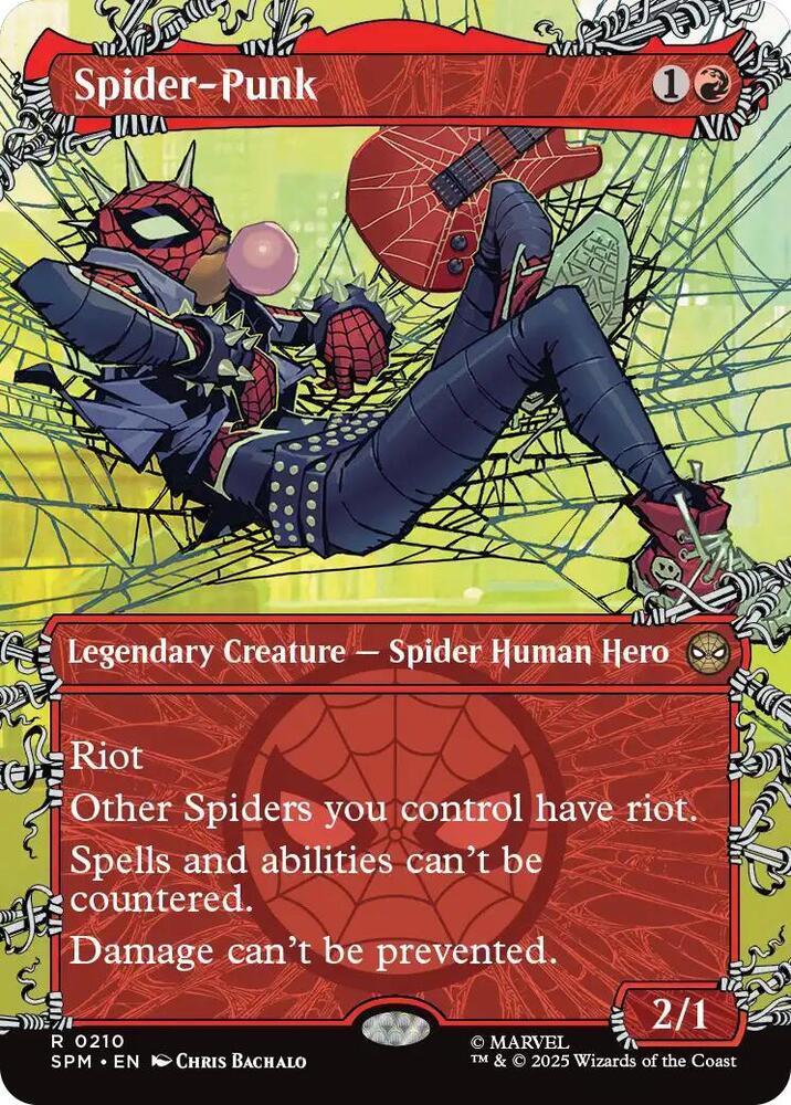 Spider-Punk (Borderless) 210 card from Marvel's Spider-Man