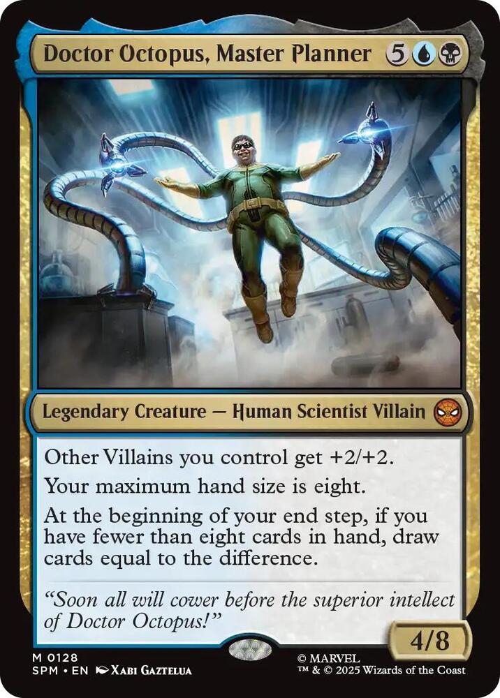 Doctor Octopus, Master Planner 128 card from Marvel's Spider-Man