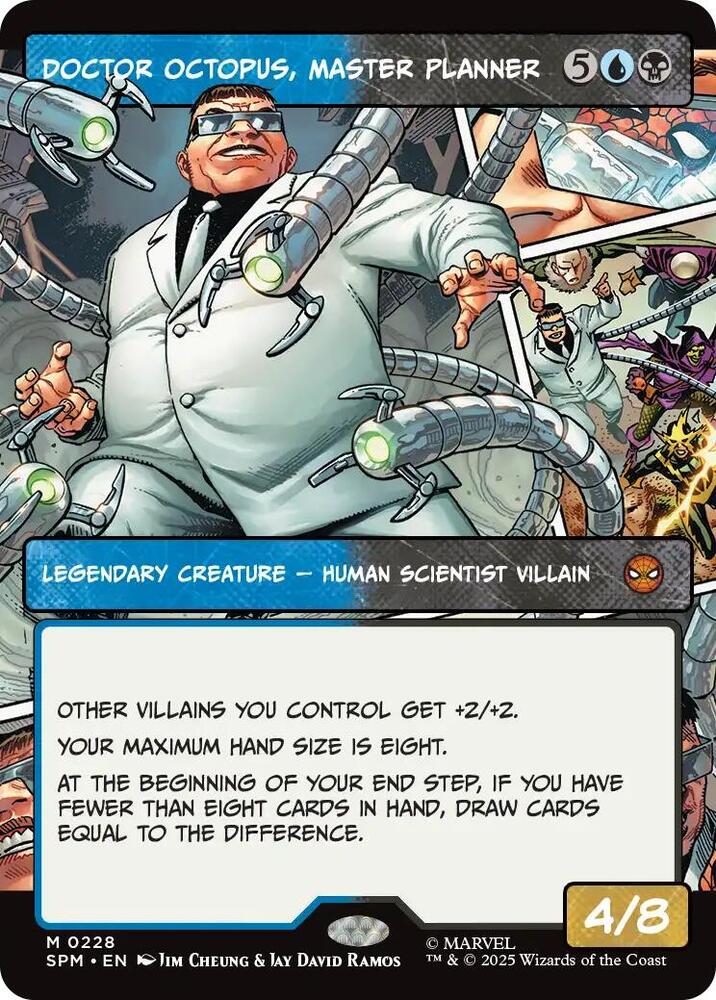 Doctor Octopus, Master Planner (Borderless) 228 card from Marvel's Spider-Man