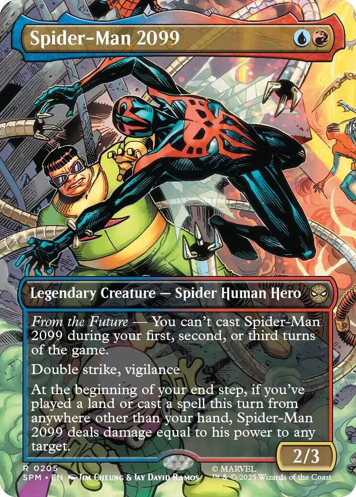 Spider-Man 2099 (Borderless) 205 card from Marvel's Spider-Man
