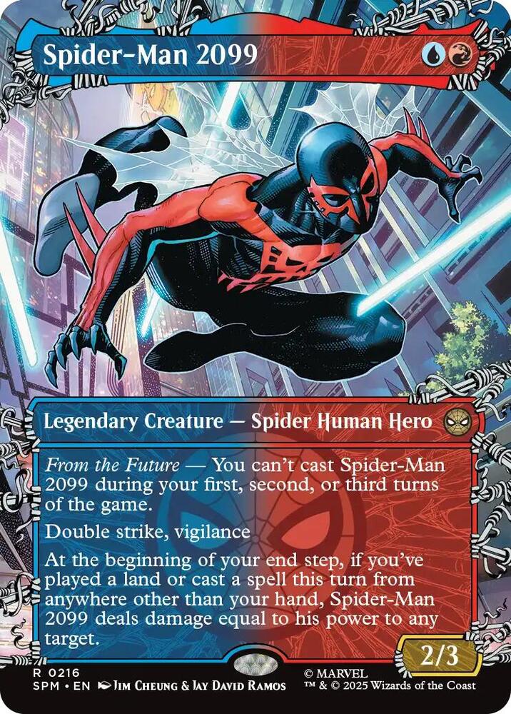Spider-Man 2099 (Borderless) 216 card from Marvel's Spider-Man