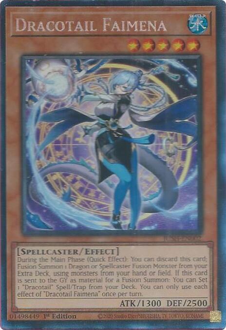 Dracotail Faimena (CR) JUSH-EN002 card from Justice Hunters