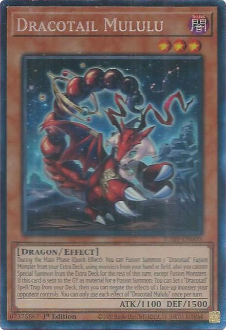 Dracotail Mululu (CR) JUSH-EN005 card from Justice Hunters