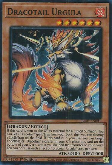 Dracotail Urgula (Super Rare) JUSH-EN004 card from Justice Hunters