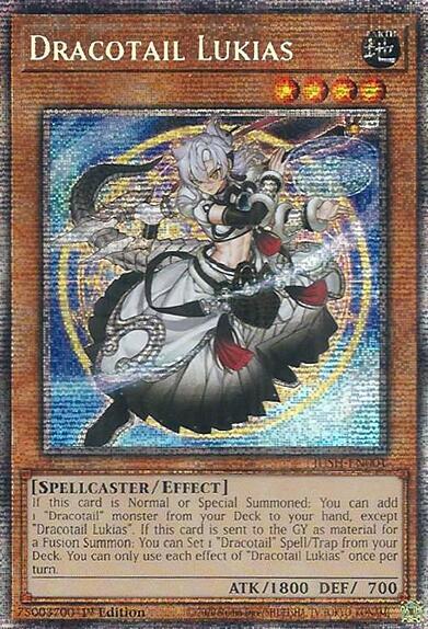 Dracotail Lukias (Starlight Rare) JUSH-EN001 card from Justice Hunters