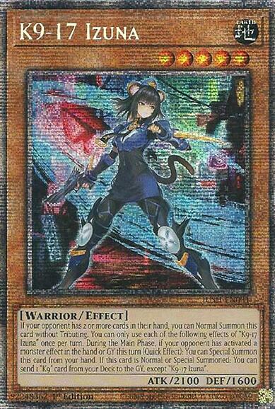 K9-17 Izuna (Starlight Rare) JUSH-EN031 card from Justice Hunters
