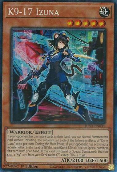 K9-17 Izuna (CR) JUSH-EN031 card from Justice Hunters