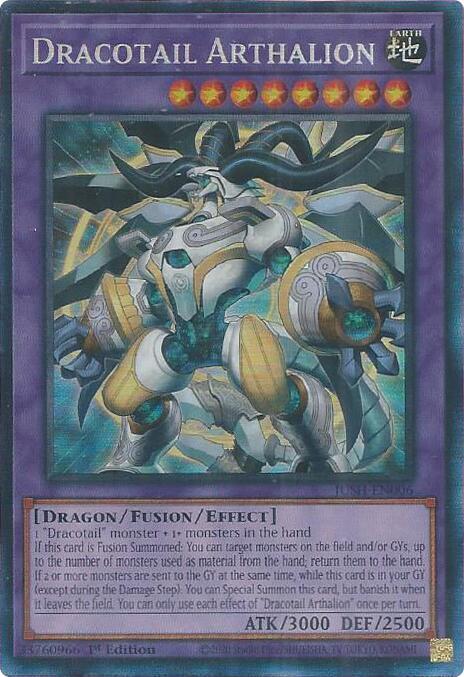 Dracotail Arthalion (CR) JUSH-EN006 card from Justice Hunters