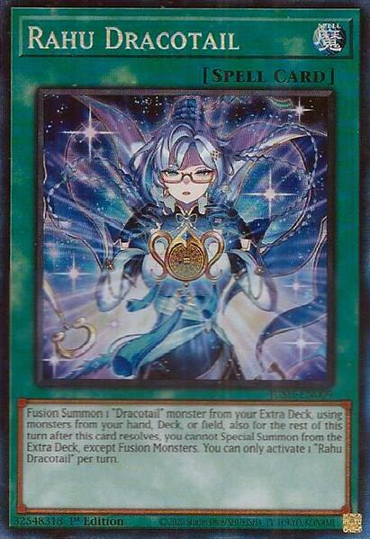 Rahu Dracotail (CR) JUSH-EN009 card from Justice Hunters