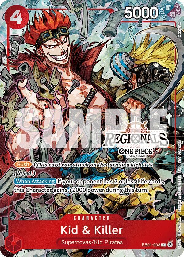 Kid & Killer (Offline Regional Participation Pack 2025 Vol.2) EB01-003 card from One Piece Promotion Cards