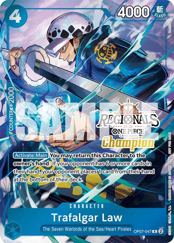 Trafalgar Law (Offline Regional Champion Card Set 2025 Vol.2) OP07-047 card from One Piece Promotion Cards